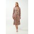 Viscose Satin Κουμπωτό Φλοράλ Νυχτικό ROSE DUSTY (21121-ROSE DUSTY)