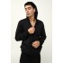 Ανδρική Φούτερ Φόρμα με Φερμουάρ BLACK (23713-BLACK)