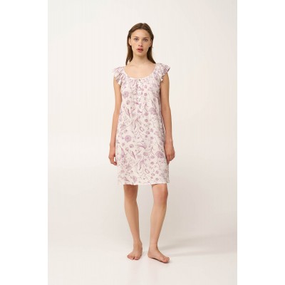 Φλοράλ Νυχτικό με Πατιλέτα ROSE DUSTY (24138-ROSE DUSTY)