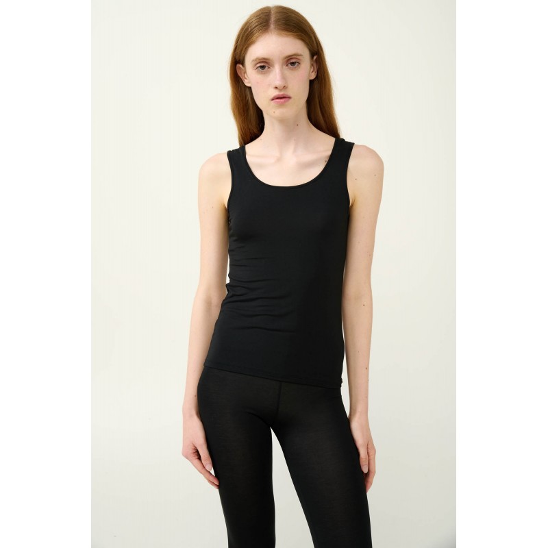 Γυναικείο Αμάνικο Φανελάκι Micromodal BLACK (23817-BLACK)