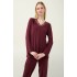 Γυναικεία Πυτζάμα Micromodal με Πιέτα RED WINDSOR (23123-RED WINDSOR)