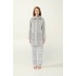 Γυναικεία Ρόμπα Fleece με Κουμπιά GRAY SILVER (23281-GRAY SILVER)