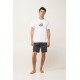 Ανδρική Surf Βαμβακερή Πυτζάμα WHITE (24690-WHITE) Ανδρική Surf Βαμβακερή Πυτζάμα WHITE (24690-WHITE)