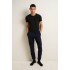 Ανδρικό Βαμβακερό Φούτερ  Jogger Παντελόνι BLUE (25185-BLUE)