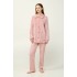 Γυναικεία Fleece Ρόμπα με Κουμπιά PINK TAN (23323-PINK TAN)