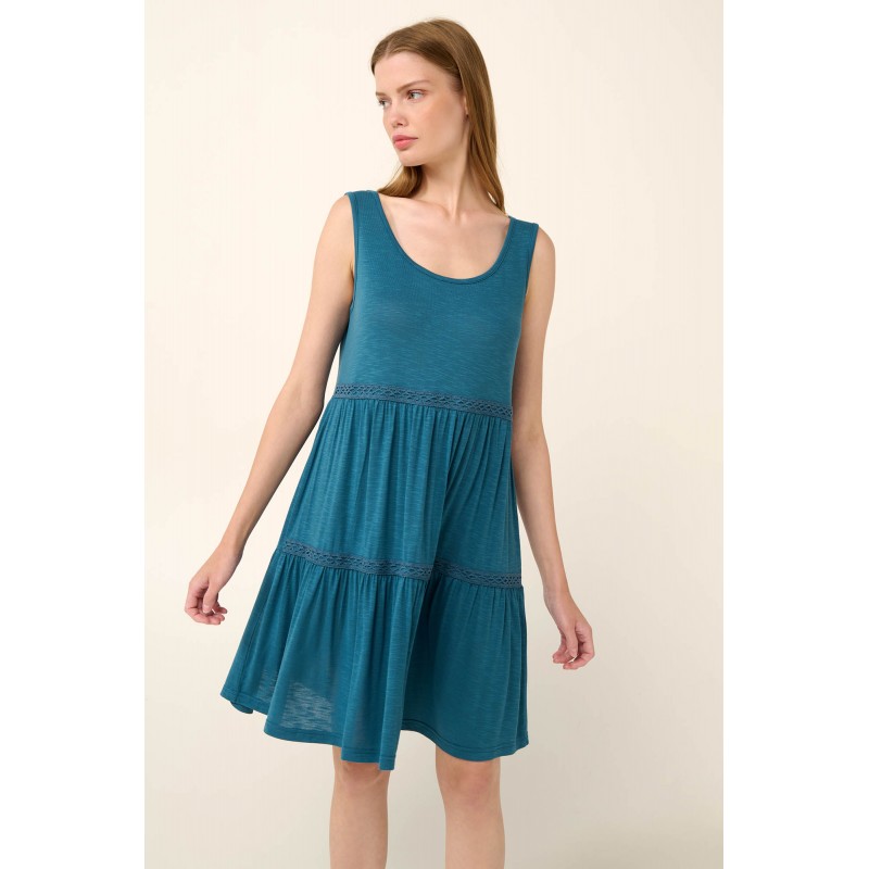 Αμάνικο Καλοκαιρινό Φόρεμα από Viscose BLUE LEGION (22501-BLUE LEGION) Αμάνικο Καλοκαιρινό Φόρεμα από Viscose BLUE LEGION (22501-BLUE LEGION)