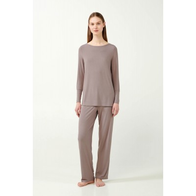Μονόχρωμη Πυτζάμα από Bamboo Rib GRAY CLOUD (21175-GRAY CLOUD)