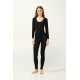 Μονόχρωμο Micromodal Κορμάκι BLACK (23819-BLACK)