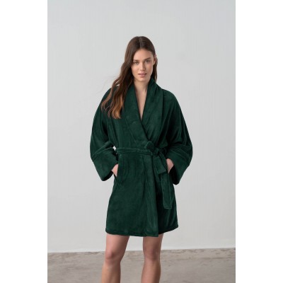 Μονόχρωμη Σταυρωτή Ρόμπα GREEN SPRUCE (17581-GREEN SPRUCE)