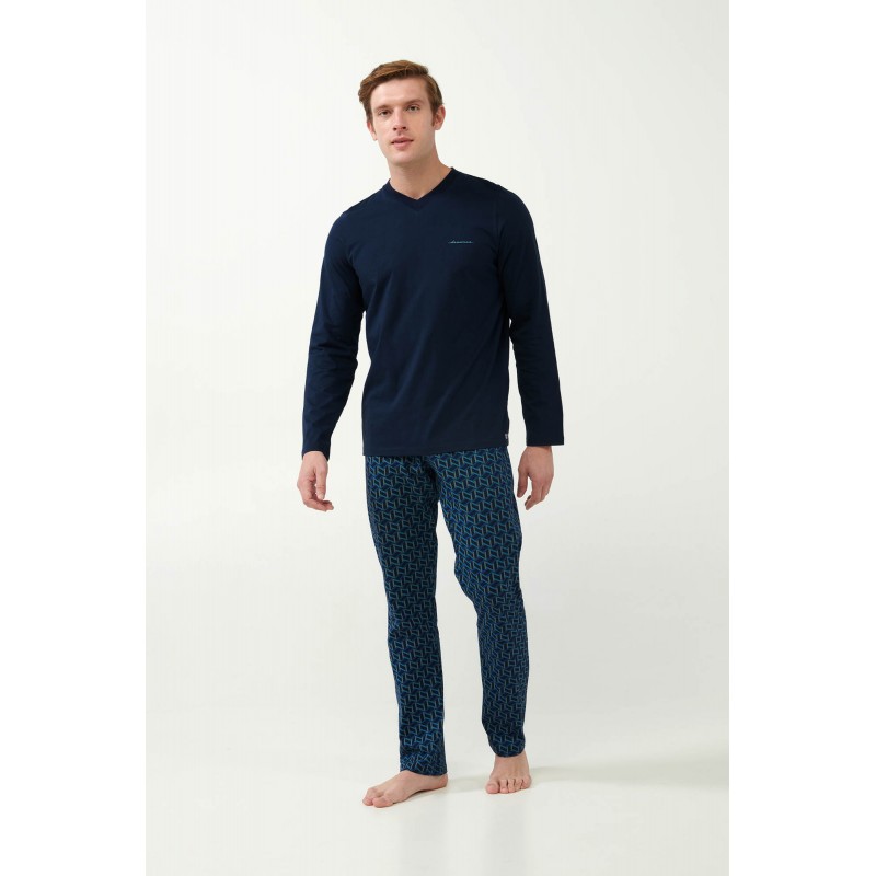Πυτζάμα S. Jersey με Γεωμετρικό Μοτίβο Κύβων BLUE (21681-BLUE) Πυτζάμα S. Jersey με Γεωμετρικό Μοτίβο Κύβων BLUE (21681-BLUE)