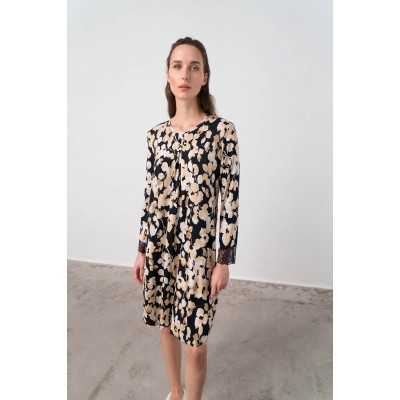 Νυχτικό με Μακρύ Μανίκι BLACK (17017-BLACK)