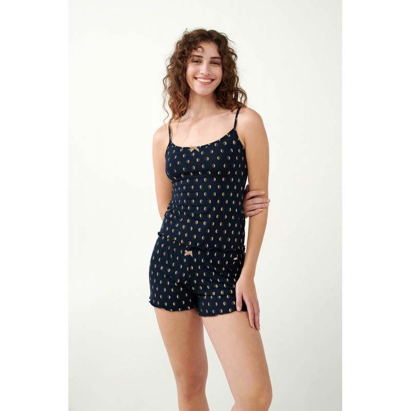 Micromodal Πουά Cheeky Σορτσάκι BLUE (21838-BLUE)