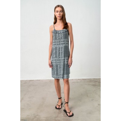 Φόρεμα με Τιράντες BLACK (18392-BLACK)