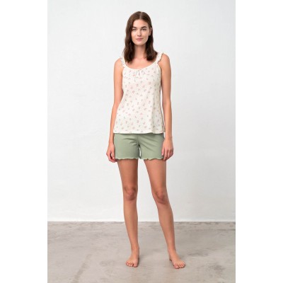 Πυτζάμα με Τιράντες GREEN TEA (18080-GREEN TEA)