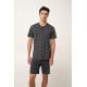Ανδρική Καλοκαιρινή Πυτζάμα με Πατιλέτα DARK GRAY (24681-DARK GRAY) Ανδρική Καλοκαιρινή Πυτζάμα με Πατιλέτα DARK GRAY (24681-DARK GRAY)
