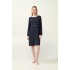 Νυχτικό Micromodal με Φιόγκους και Πατιλέτα BLUE BLAZER (23051-BLUE BLAZER)
