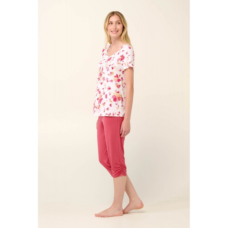 Γυναικεία Πυτζάμα Micromodal με Πατιλέτα ROSE TAUPE (22061-ROSE TAUPE)