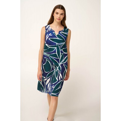 Ωκεάνιο Καλοκαιρινό Φόρεμα από Ποπλίνα BLUE PRINT (24411-BLUE PRINT)