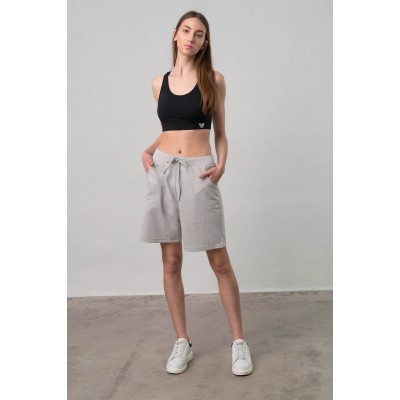 Μονόχρωμο Κοντό Παντελόνι GRAY SILVER (70050-GRAY SILVER)