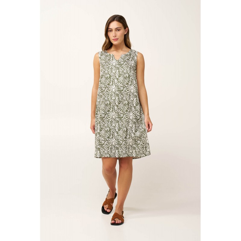Καλοκαιρινό Αμάνικο Jungle Φόρεμα GREEN IVY (24443-GREEN IVY)