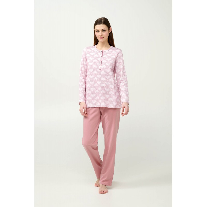 Γυναικεία Φούτερ Πυτζάμα με Πατιλέτα ROSE ELEGANCE (23233-ROSE ELEGANCE) Γυναικεία Φούτερ Πυτζάμα με Πατιλέτα ROSE ELEGANCE (23233-ROSE ELEGANCE)