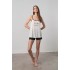 Αμάνικη Πυτζάμα με Τιράντες WHITE (70018-WHITE)