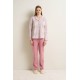 Γυναικεία Κουμπωτή Βαμβακερή Πυτζάμα PINK CYCLAMEN (25242-PINK CYCLAMEN)