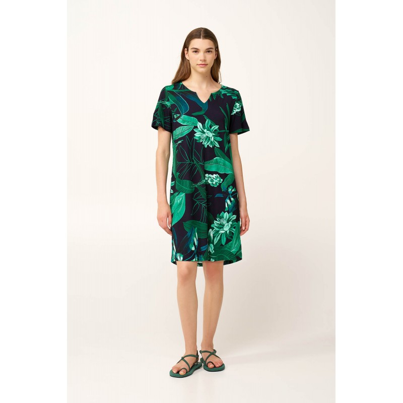 Botanical Καλοκαιρινό Φόρεμα Viscose BLUE (24472-BLUE)