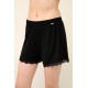 Micromodal Cheeky Σορτσάκι με Δαντέλα BLACK (22805-BLACK)