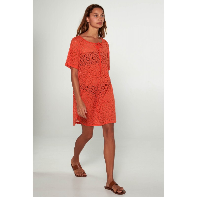 Φόρεμα με Κοντό Μανίκι RED TREE (20513-RED TREE)
