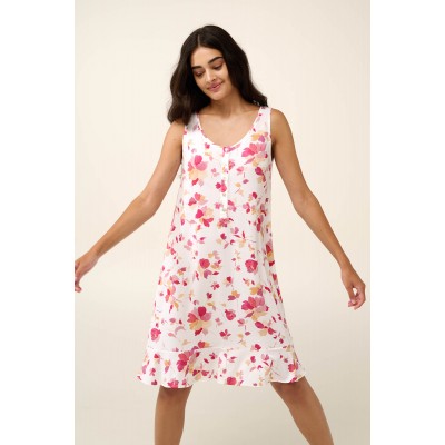 Καλοκαιρινό Νυχτικό Micromodal με Πατιλέτα ROSE TAUPE (22062-ROSE TAUPE)