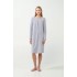 Εμπριμέ Interlock Νυχτικό με Πιέτα LIGHT GRAY (21456-LIGHT GRAY)
