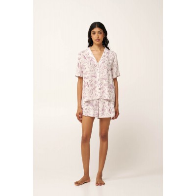Γυναικεία Κουμπωτή Φλοράλ Πυτζάμα ROSE DUSTY (24134-ROSE DUSTY)