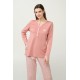 Βαμβακερή Γυναικεία Πυτζάμα με Πατιλέτα PINK TAN (23313-PINK TAN) Βαμβακερή Γυναικεία Πυτζάμα με Πατιλέτα PINK TAN (23313-PINK TAN)