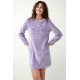 Νυχτικό Fleece με Τσέπες LAVENDER SWEET (21305-LAVENDER SWEET)