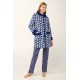 Γυναικεία Ρόμπα Fleece με Κουμπιά BLUE PRINT (21415-BLUE PRINT)