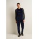 Ανδρική Velvet Πυτζάμα με Μανσέτες BLUE BLAZER (25693-BLUE BLAZER) Ανδρική Velvet Πυτζάμα με Μανσέτες BLUE BLAZER (25693-BLUE BLAZER)