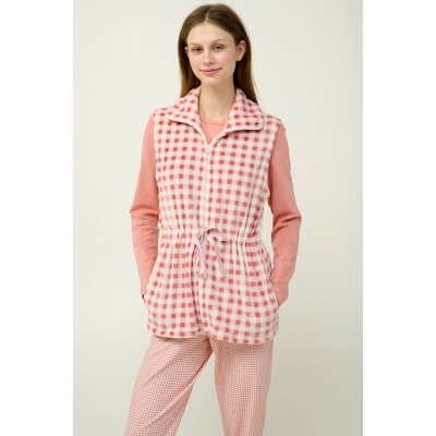 Χειμερινό Γυναικείο Σετ 3 Τεμαχίων PINK TAN (23316-PINK TAN)