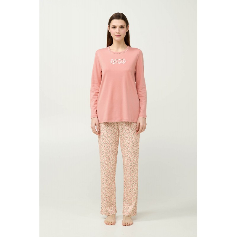 Γυναικεία Βαμβακερή Πυτζάμα PINK TAN (23334-PINK TAN) Γυναικεία Βαμβακερή Πυτζάμα PINK TAN (23334-PINK TAN)