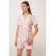 Γυναικεία Βαμβακερή Κουμπωτή Πυτζάμα LILLA PASTEL (24302-LILLA PASTEL)