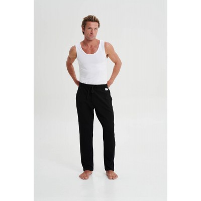 Μονόχρωμο Παντελόνι με Τσέπες BLACK (19306-BLACK)