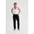 Μονόχρωμο Παντελόνι με Τσέπες BLACK (19306-BLACK)
