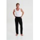 Μονόχρωμο Παντελόνι με Τσέπες BLACK (19306-BLACK)