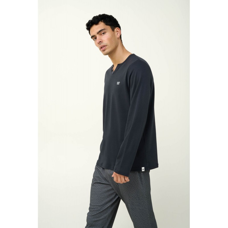 Ανδρική Χειμερινή Βαμβακερή Πυτζάμα DARK GRAY (23633-DARK GRAY) Ανδρική Χειμερινή Βαμβακερή Πυτζάμα DARK GRAY (23633-DARK GRAY)