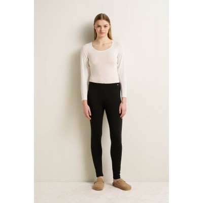 Γυναικείο Βαμβακερό Φούτερ Κολάν BLACK (25180-BLACK)