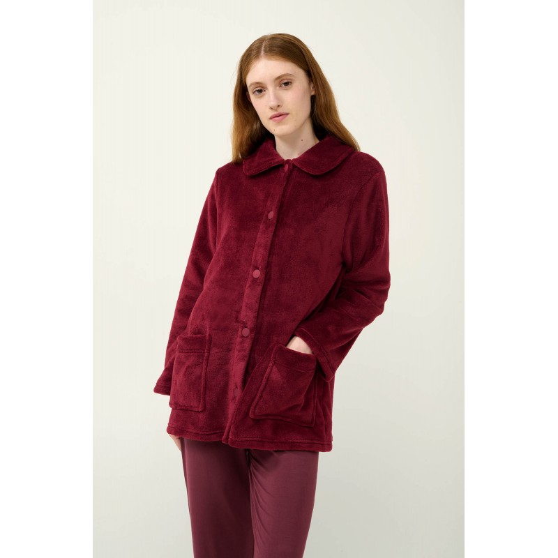 Γυναικεία Κουμπωτή Fleece Ρόμπα RED PORTO (23358-RED PORTO) Γυναικεία Κουμπωτή Fleece Ρόμπα RED PORTO (23358-RED PORTO)