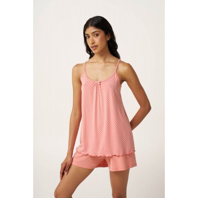 Micromodal Πουά Babydoll PINK TAN (24063-PINK TAN)