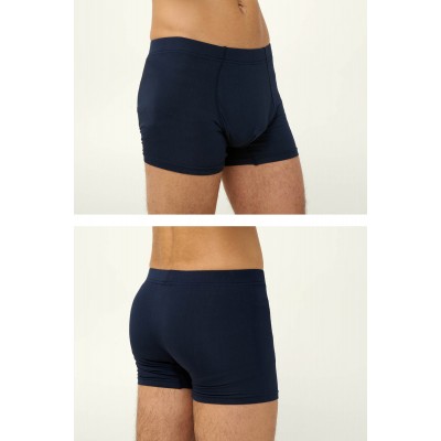 Μονόχρωμο Ανδικό Micromodal Μποξεράκι BLUE BLAZER (23855-BLUE BLAZER)