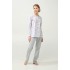 Γυναικεία Φούτερ Πυτζάμα με Πατιλέτα GRAY SILVER (23291-GRAY SILVER)