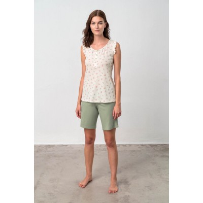 Πυτζάμα με Πατιλέτα GREEN TEA (18077-GREEN TEA)